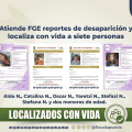 FGE Puebla confirma la localización con vida de siete personas con reporte de desaparición