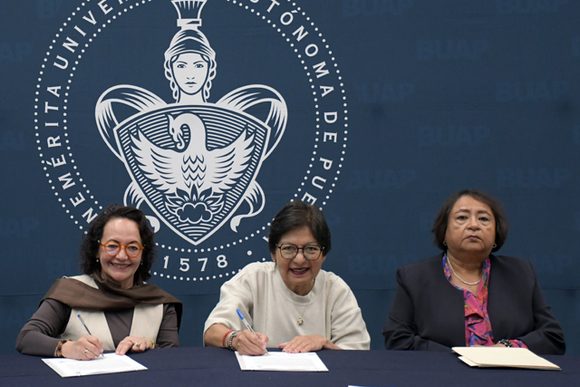 BUAP y Universidad Nacional Rosario Castellanos firman convenio para impulsar investigación