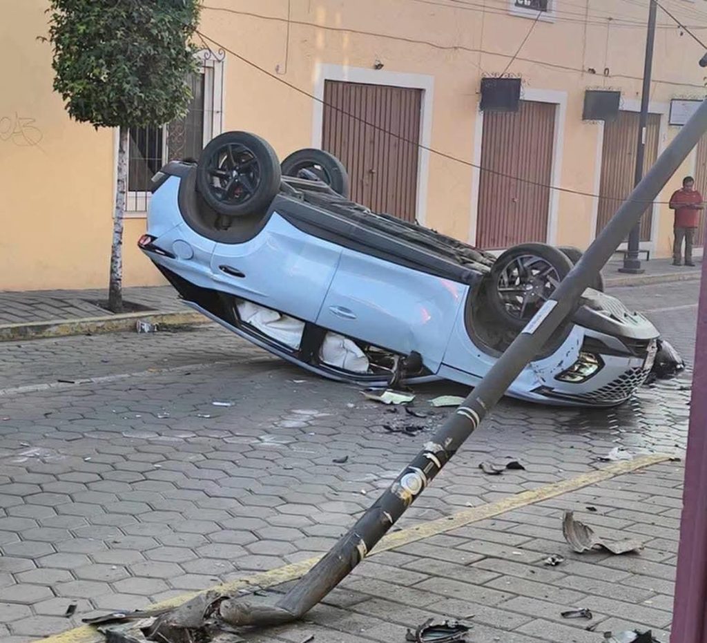 Accidente 4 Poniente San Pedro Cholula