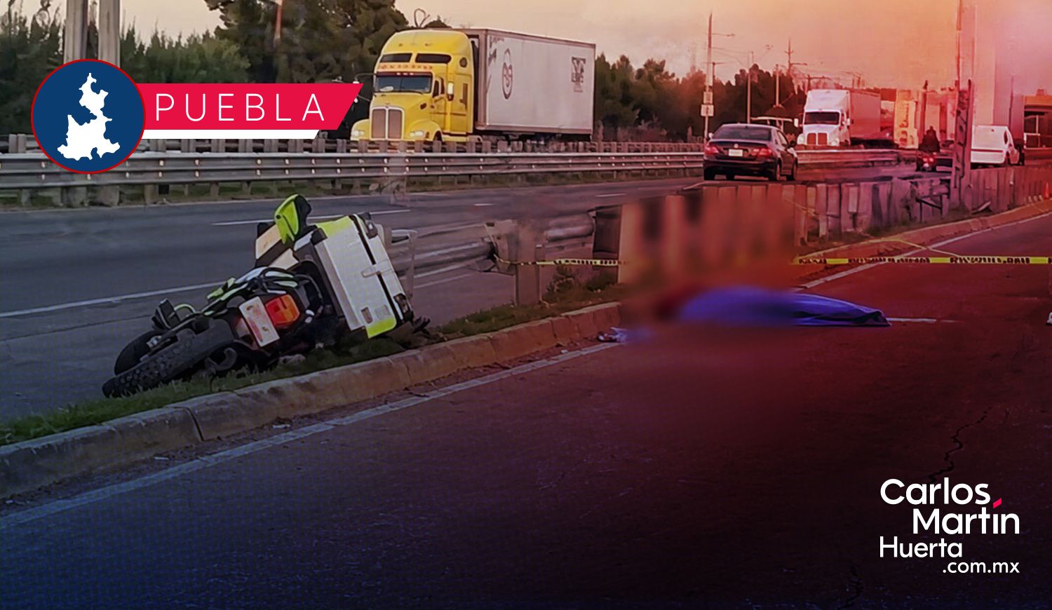 Accidente motociclista Xonacatepec Muere mujer tras accidente en motocicleta sobre la México-Puebla a la altura de Xonacatepec