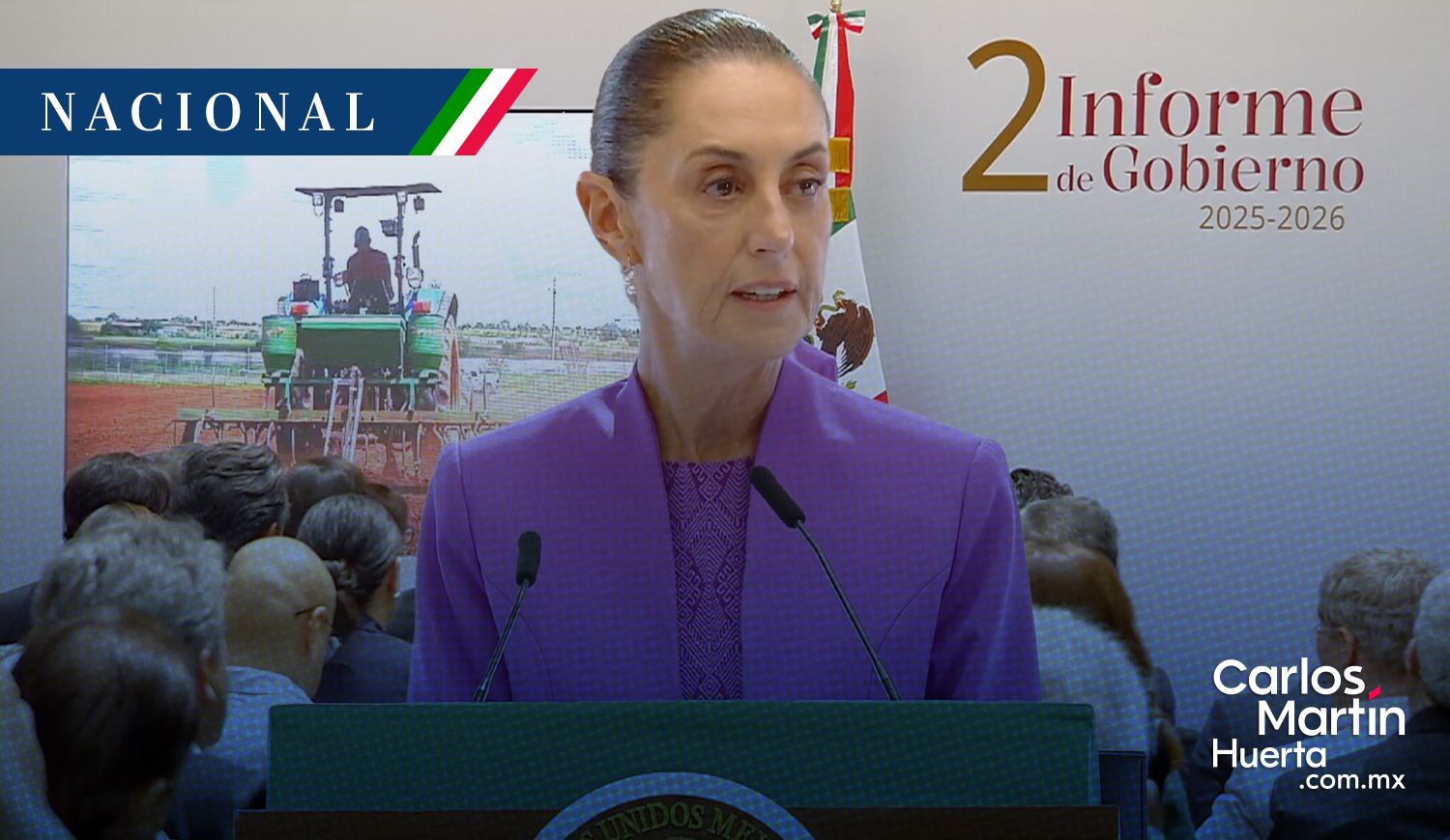 Sheinbaum presenta su Segundo Informe: Destaca récord en inversión y estabilidad económica