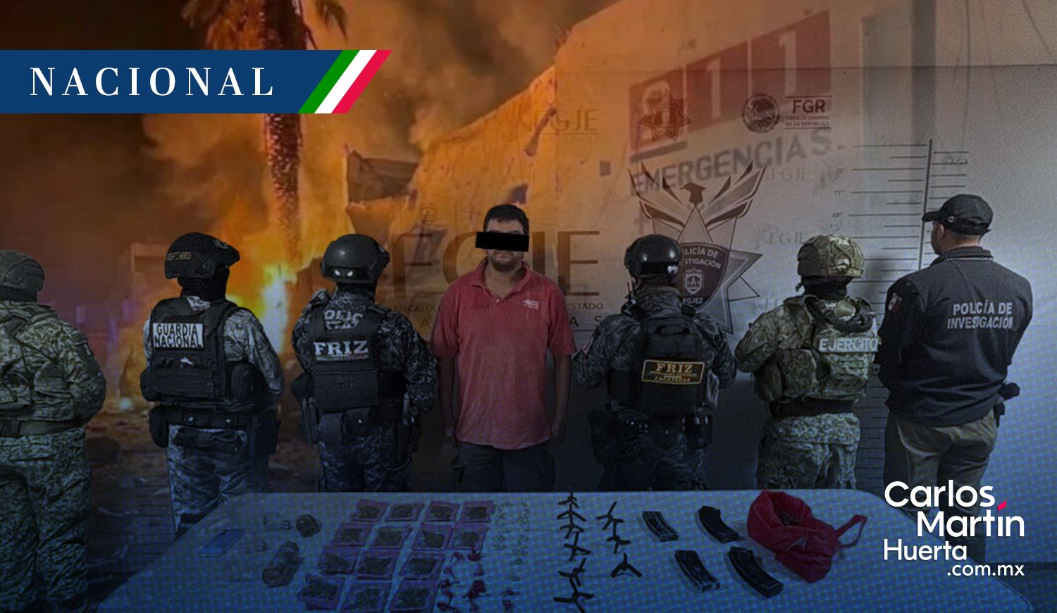 Detenido explosión coche bomba Zacatecas Detienen a vinculado en explosión de coche bomba en Ojocaliente, Zacatecas