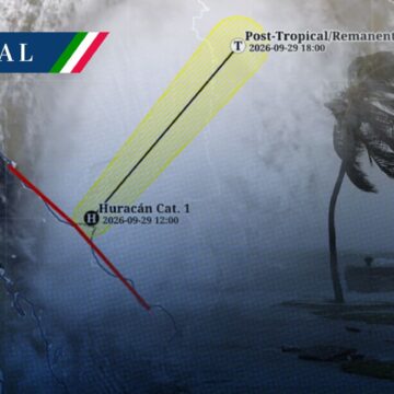 Huracán Polo toca tierra por segunda ocasión, ahora cerca de Guaymas, Sonora