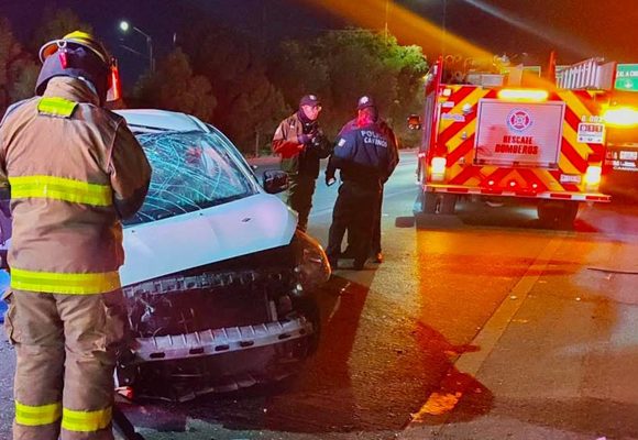 IMG_4375 Muere mujer en choque sobre el Periférico en Puebla; un hombre resulta lesionado