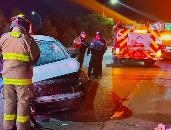 IMG_4375 Muere mujer en choque sobre el Periférico en Puebla; un hombre resulta lesionado