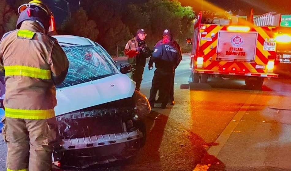 Muere mujer en choque sobre el Periférico en Puebla; un hombre resulta lesionado