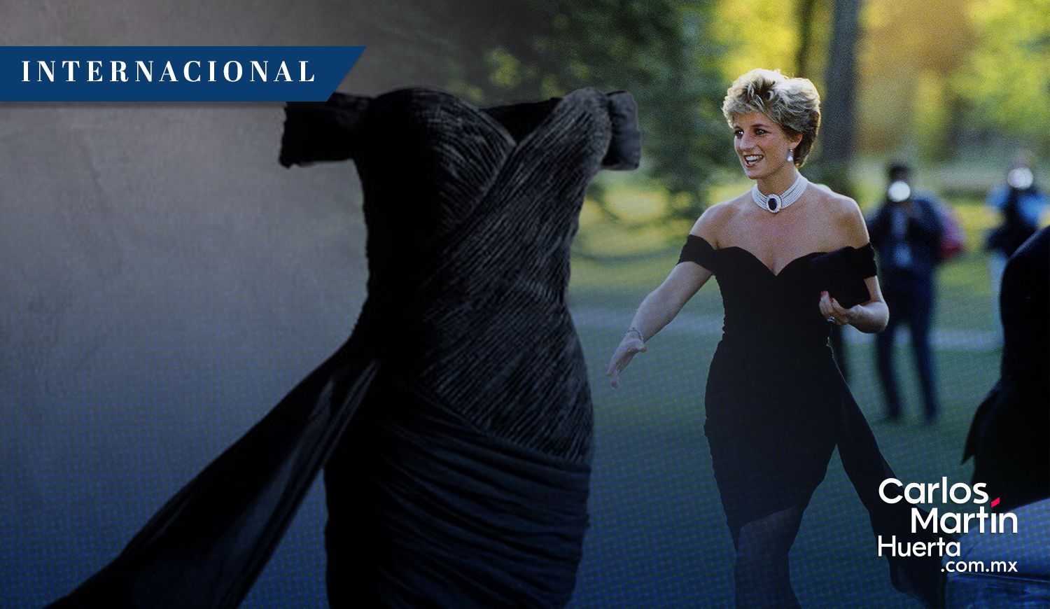 Lady Di - vestido de la venganza El histórico ‘vestido de la venganza’ de Lady Di será subastado tras una gira mundial