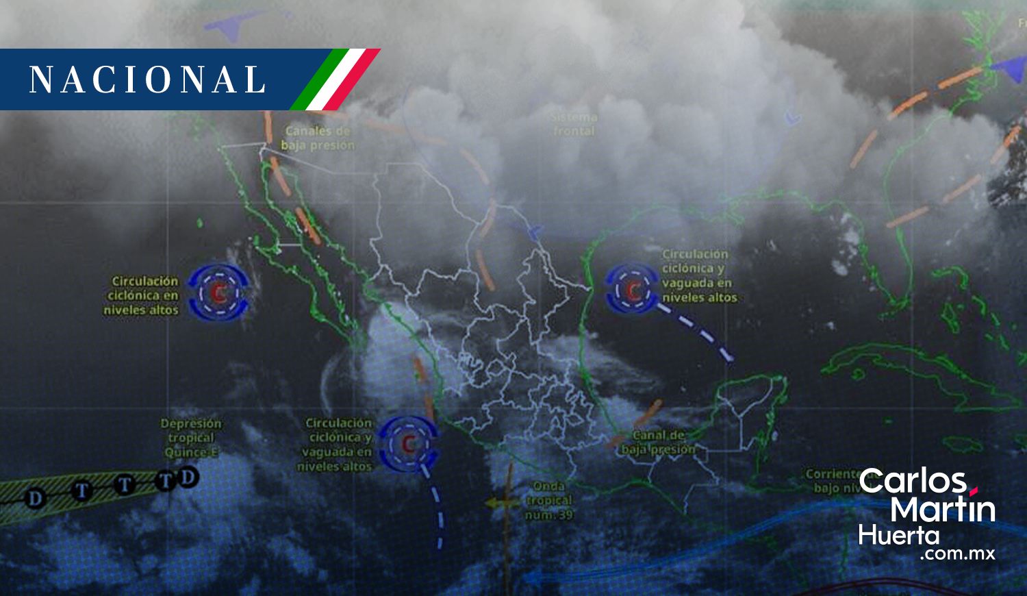 Onda tropical 39 - lluvias Monzón mexicano y la onda tropical 39 desatarán lluvias intensas en gran parte de México