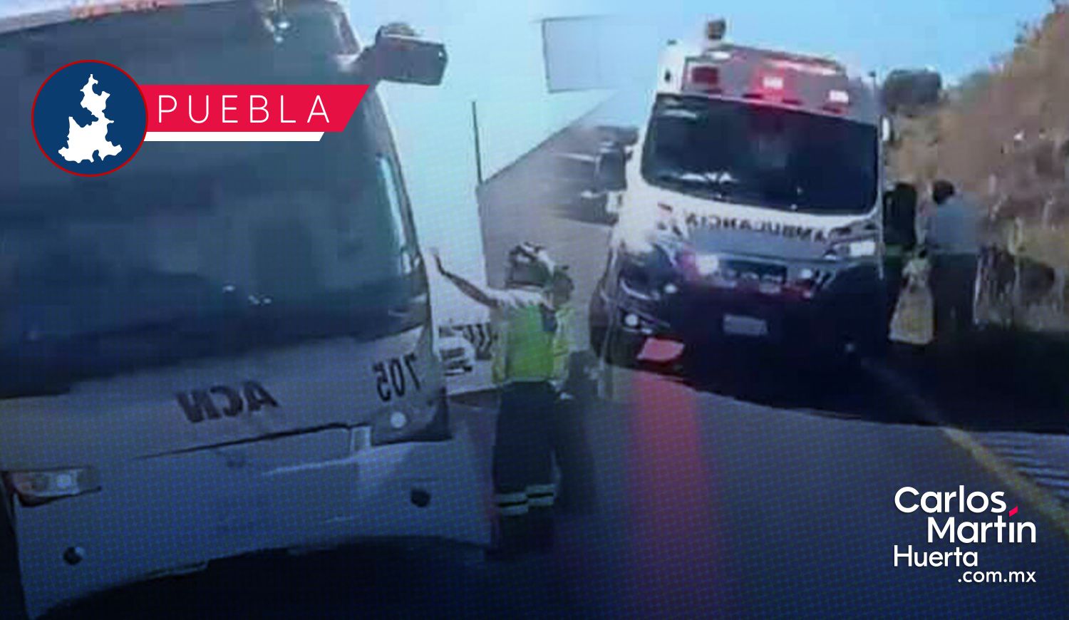 PHOTO-2026-09-04-13-31-20 Aparatoso accidente entre autobús y torton paraliza el tráfico en la autopista Puebla-Orizaba