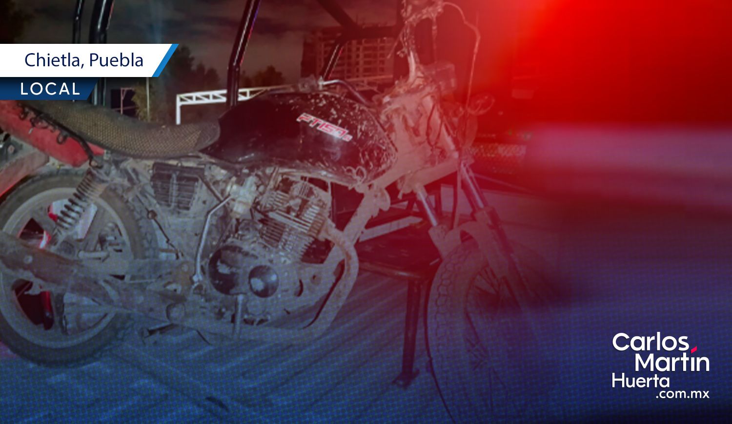 Policía Municipal detiene a dos motociclistas armados en Chietla