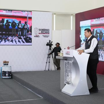 Armenta reafirma cero impunidad en Puebla ante posibles vínculos de servidores públicos con el crimen organizado