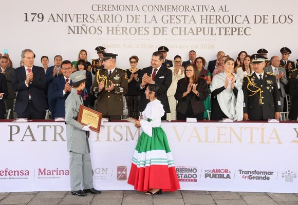 Conmemora Armenta el 179 Aniversario de la Gesta Heroica de los Niños Héroes en Puebla