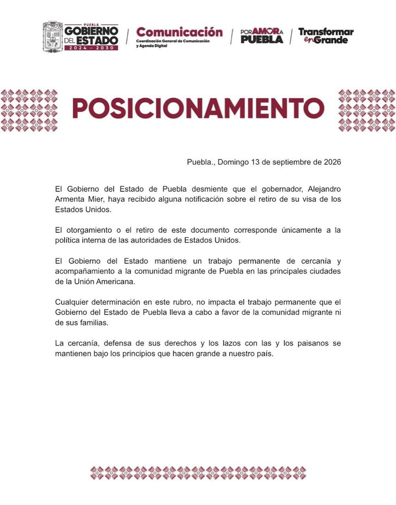 "No he recibido notificación": Alejandro Armenta desmiente retiro de visa 1 WhatsApp Image 2026 09 13 at 5.25.46 PM 1