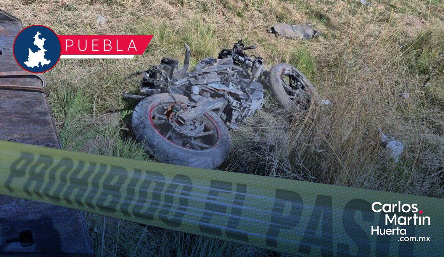 Accidente en la carretera Puebla-Oriental deja un joven de 29 años sin vida