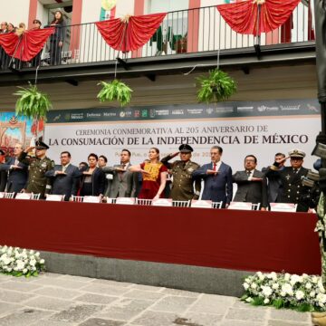 Puebla conmemora 205 años de independencia con un llamado a la unidad y la soberanía