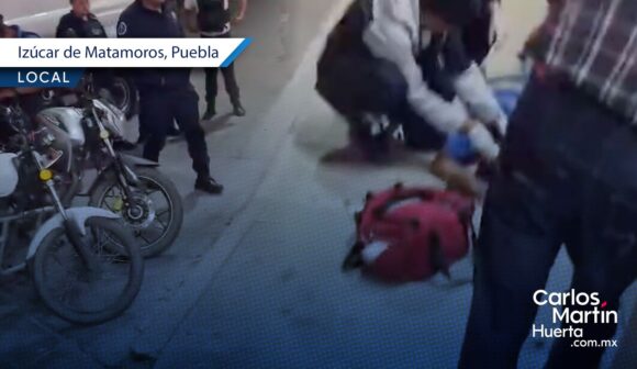 Hieren a navajazos a menor en Izúcar de Matamoros; vecinos capturan al agresor