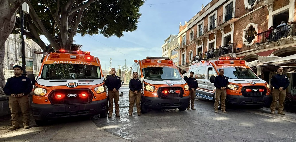 ambulancias -ayuntamiento Puebla suma tres ambulancias y refuerza su red de Protección Civil