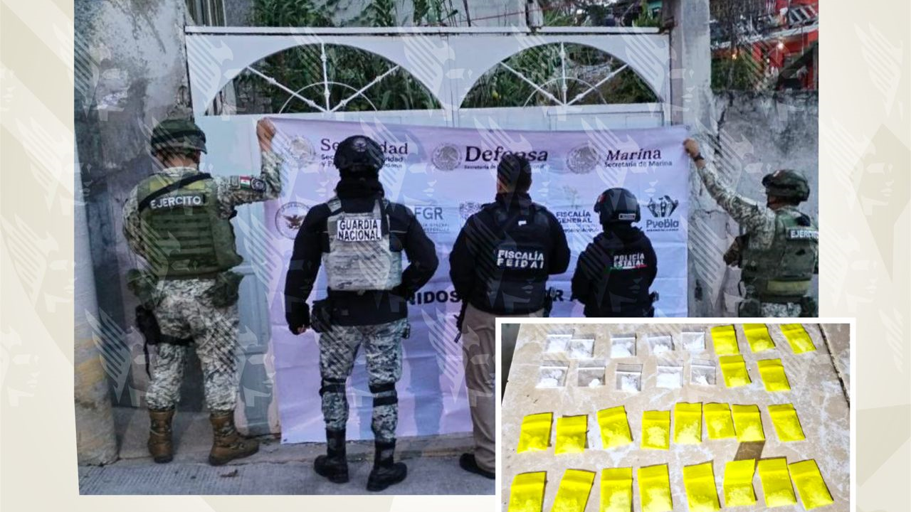 cateo Aseguran inmueble y 31 dosis de presunta droga durante cateo en colonia Benito Juárez