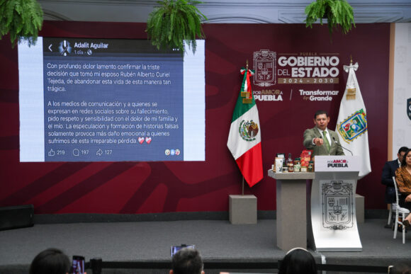Alejandro Armenta lamenta muerte de Rubén Alberto Curiel Tejeda