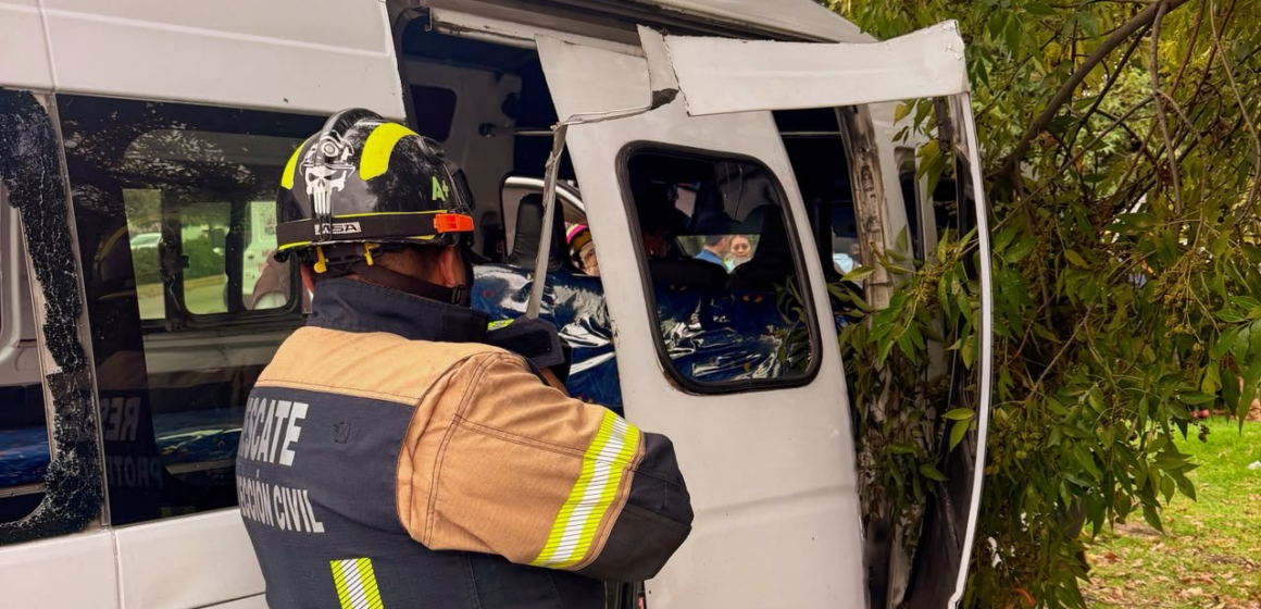 Choque de Ruta 28 deja 16 lesionados en la carretera Puebla-Tehuacán