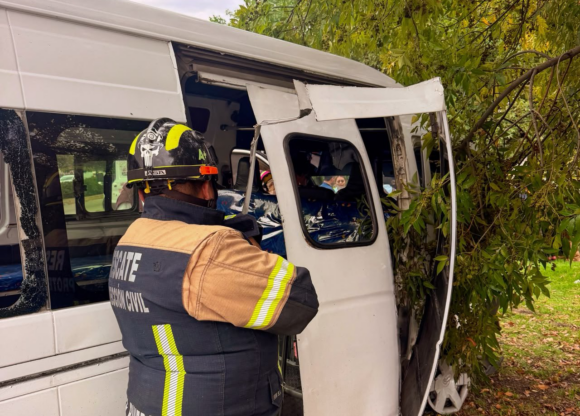 Choque de Ruta 28 deja 16 lesionados en la carretera Puebla-Tehuacán