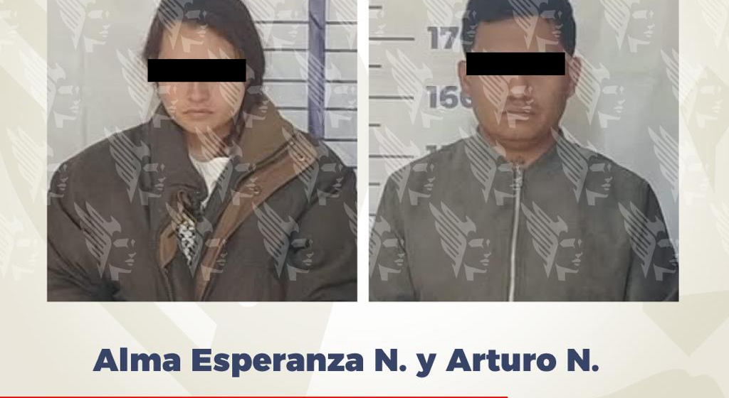 Detienen a dos personas en La Resurrección por su probable participación en secuestro y extorsión en Puebla