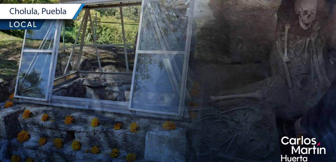 Abren Altar de Cráneos Esculpidos en Cholula por Día de Muertos