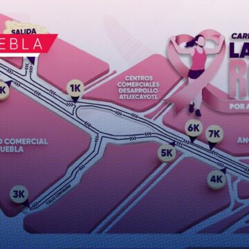 Anuncian cierres viales por la carrera nocturna "Latido Rosa" 2026