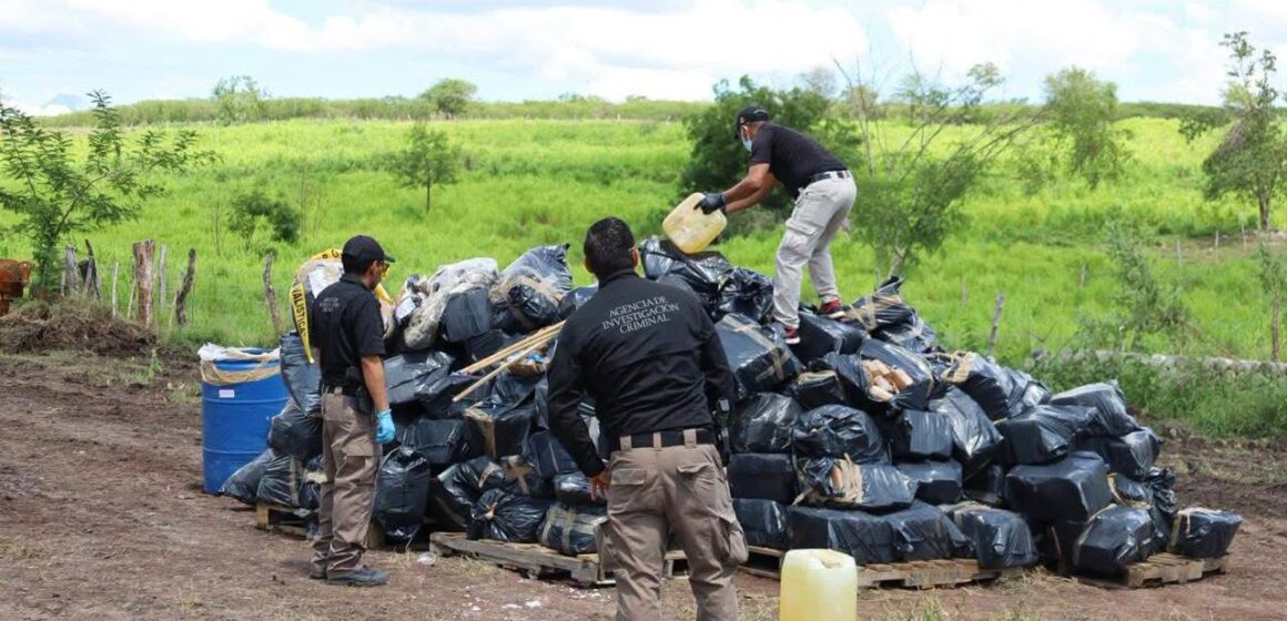 Asesta FGR golpe financiero de 648 millones de pesos con incineración de drogas en Colima