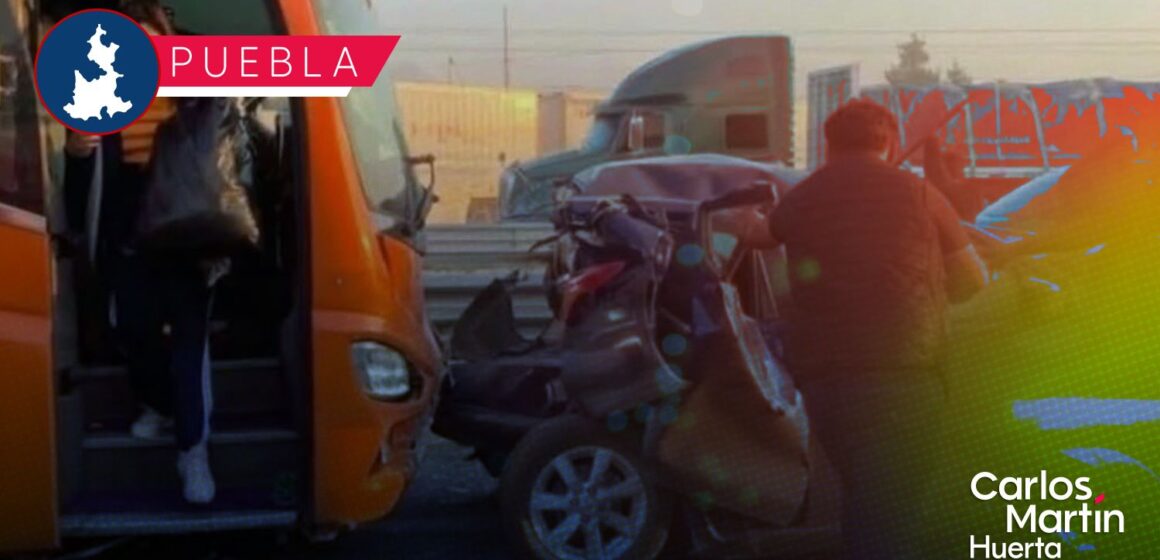 Autobús con 30 profesores protagonizan accidente en la autopista Puebla-Acatzingo Autobús con 30 profesores protagonizan accidente en la autopista Puebla-Acatzingo