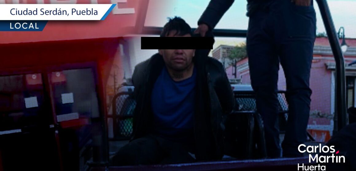 Detienen a sujeto tras intentar robar cajero de Banorte en Ciudad Serdán