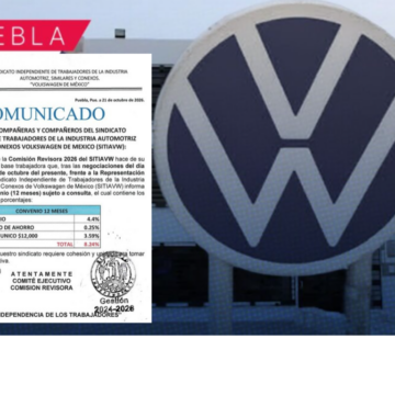 Volkswagen Puebla y SITIAVW acuerdan oferta de 8.24% y evitan huelga; falta consulta sindical