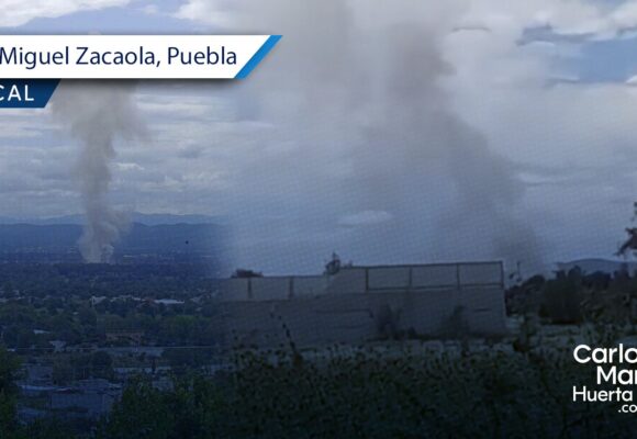 Explosión de polvorín en San Miguel Zacaola activa a cuerpos de emergencia