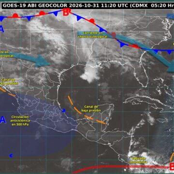 Nuevo frente frío provocará lluvias en el noroeste; prevén bancos de niebla en la Mesa Central