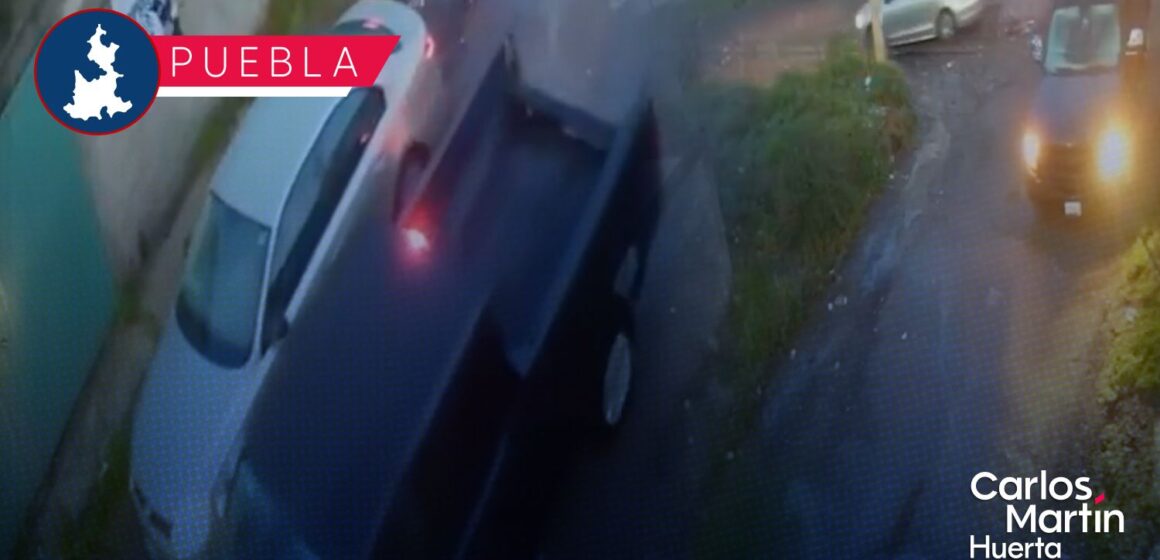 Familia logra frustrar asalto y robo de vehículo tras audaz maniobra en Bosques de Amalucan