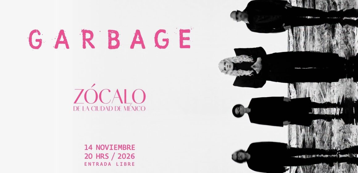 Garbage confirma concierto gratuito en el Zócalo de la CDMX