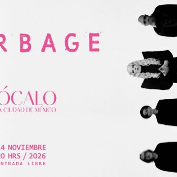 Garbage confirma concierto gratuito en el Zócalo de la CDMX