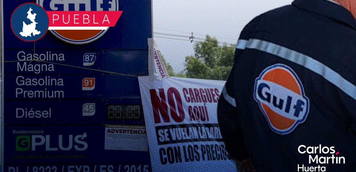 Profeco exhibe gasolinera Gulf en Coronango por diésel caro y mayor margen de ganancia del país
