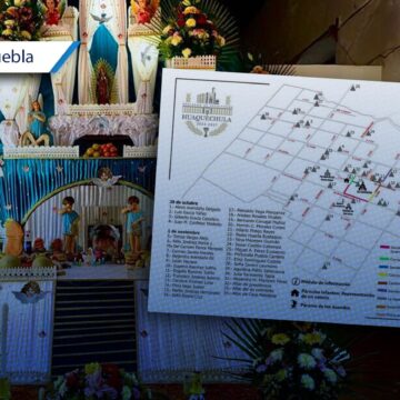 Huaquechula publica mapa con la ubicación de sus 34 altares monumentales de Día de Muertos