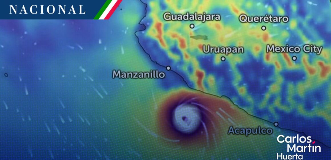 Trudy se intensifica a huracán categoría 3 frente a Guerrero y Michoacán