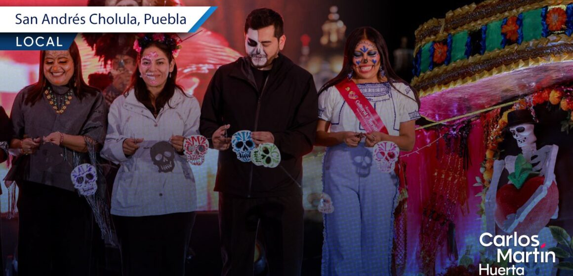 Inaugura Lupita Cuautle la sexta edición del Festival “Sendero al Mictlán” en San Andrés Cholula