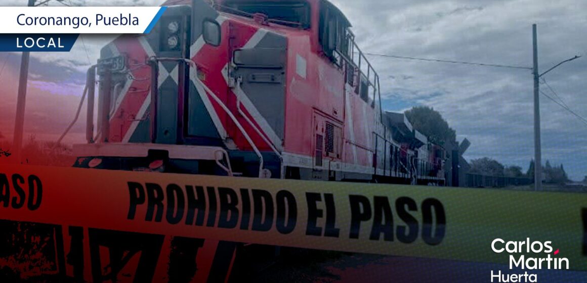 Joven muere arrollado por el tren en Coronango