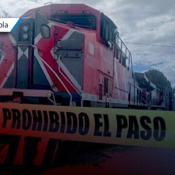 Joven muere arrollado por el tren en Coronango