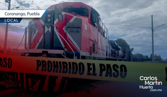 Joven muere arrollado por el tren en Coronango