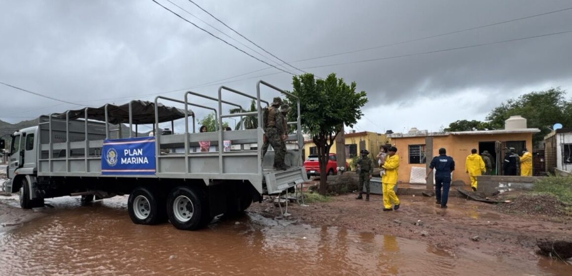 Lluvias en Sonora dejan dos muertos y severas afectaciones en Guaymas y Empalme