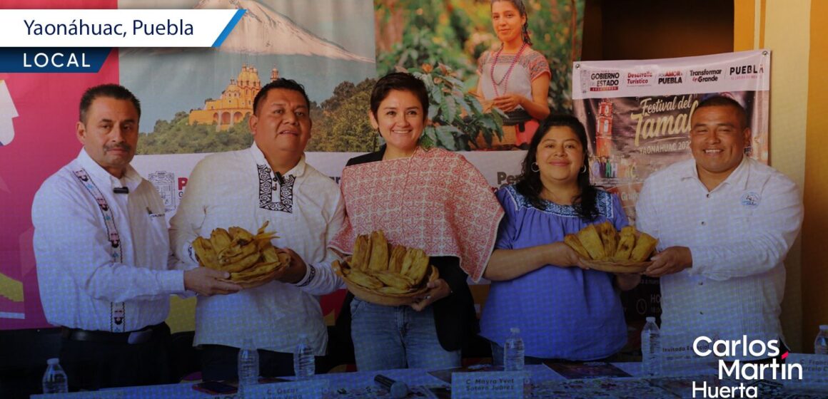 Promueven el Festival del Tamal 2026 en Yaonáhuac por Día de Muertos
