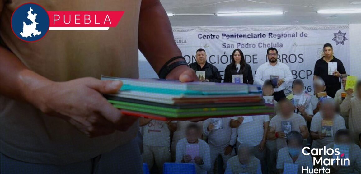 Recibe SSP de Puebla donación de más de 9 mil libros de la Fundación Elena Poniatowska