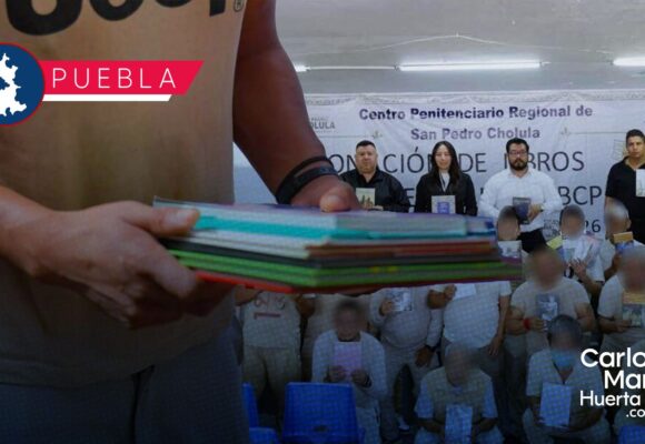 Recibe SSP de Puebla donación de más de 9 mil libros de la Fundación Elena Poniatowska