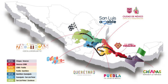 Revelan el recorrido y los horarios de la Carrera Panamericana 2026 Revelan el recorrido y los horarios de la Carrera Panamericana 2026