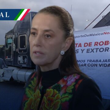 Sheinbaum anuncia reunión entre transportistas con Segob y Hacienda por paro